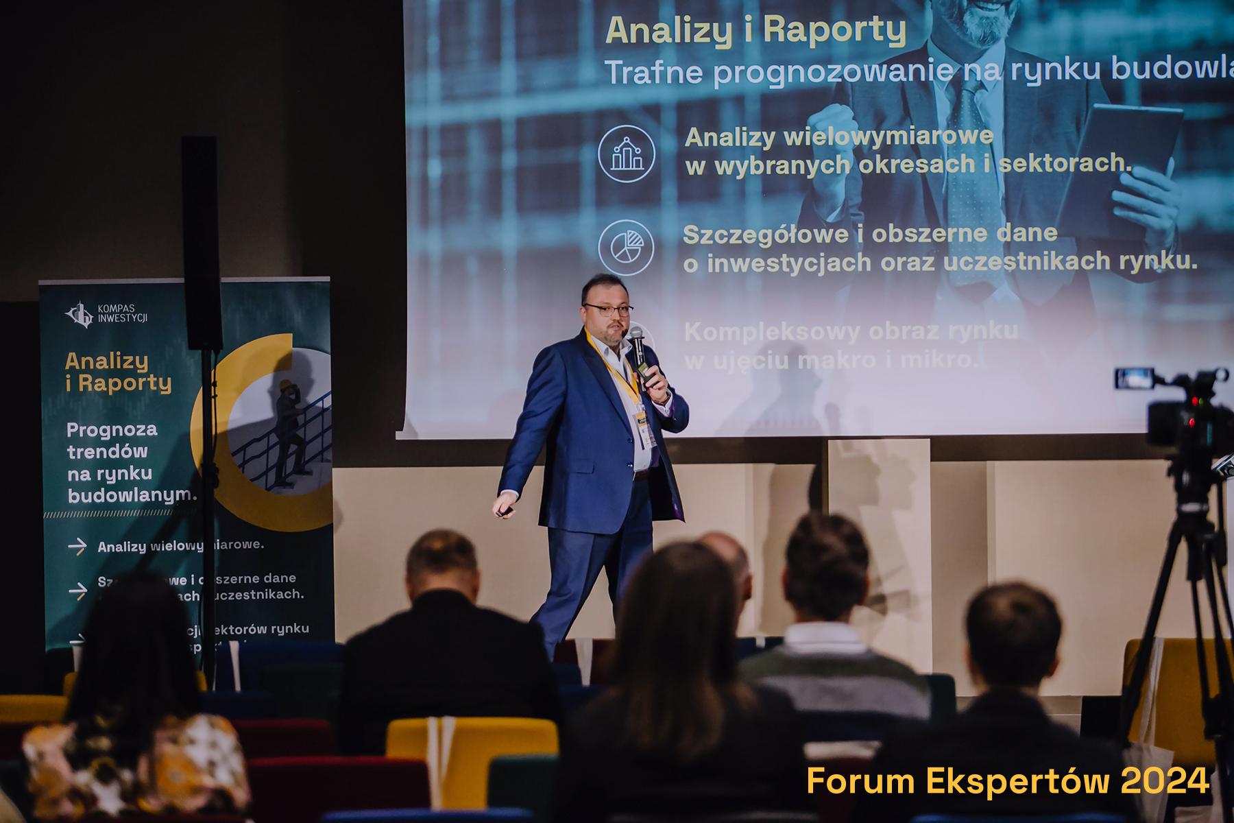 Andrzej Kaczmarek (Kompas Inwestycji) zaprezentował dane rynkowe i perspektywy, jakie rysują się w kluczowych sektorach budownictwa.
