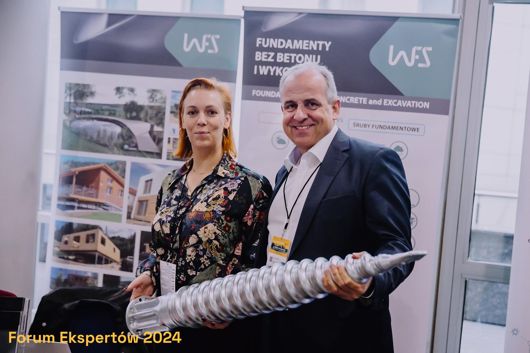 Śruby fundamentowe Winkelmann Foundation Screw można było zobaczyć z bliska na stoisku firmy.