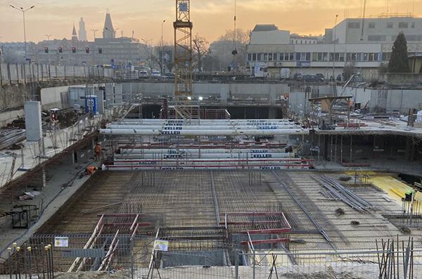 Fundament pod biurowiec Infinity we Wrocławiu