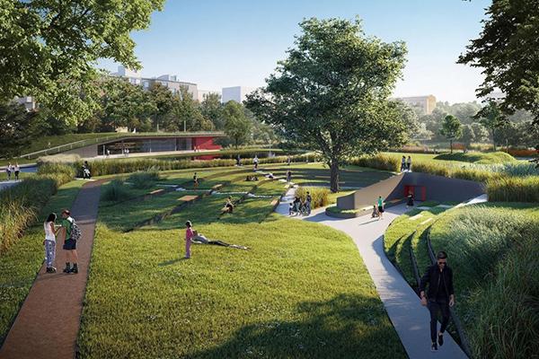 Park Centralny w Gdyni - drugi etap w budowie