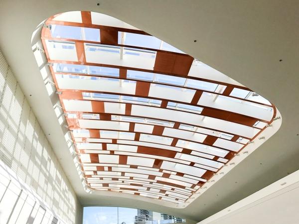 Miedź i szkło w nowej części Arkadii