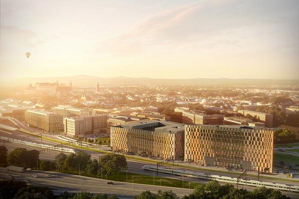 Ostatni biurowiec High5ive w budowie