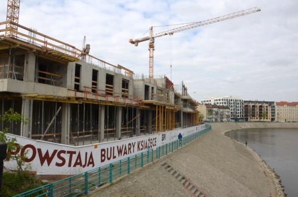 Dwie kondygnacje Bulwarów Książęcych gotowe