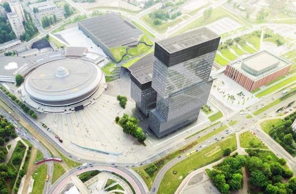 Katowicki biurowiec .KTW I wyrasta ponad poziom „0”