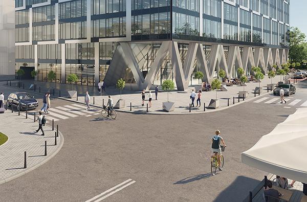 Finiszują prace w biurowcu Chmielna 89