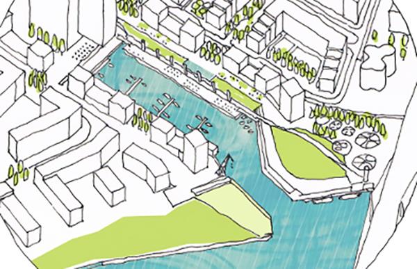 Wodny Rynek Wrocławia zamiast basenu portowego